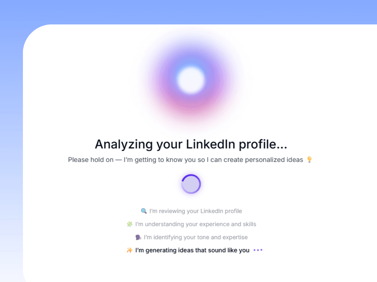 Analyzing your LinkedIn profile